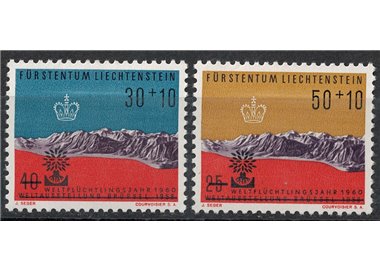 LIECHTENSTEIN 1960 Year of the Refugee 2v MNH**
