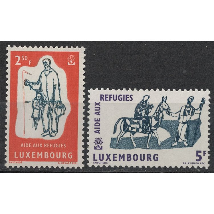 LUSSEMBURGO 1960 Anno del rifugiato 2v MNH**