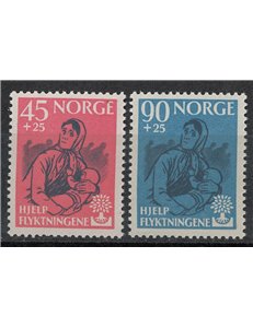 NORVEGIA 1960 Anno del rifugiato 2v MNH**