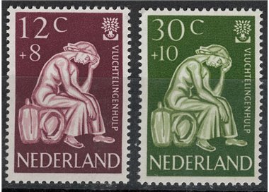 OLANDA 1960 Anno del rifugiato 2v MNH**