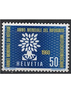 SVIZZERA 1960 Anno del rifugiato MNH**