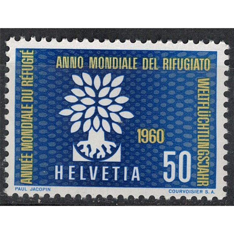 SWITZERLAND 1960 Year of the Refugee MNH**