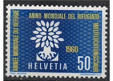 SVIZZERA 1960 Anno del rifugiato MNH**