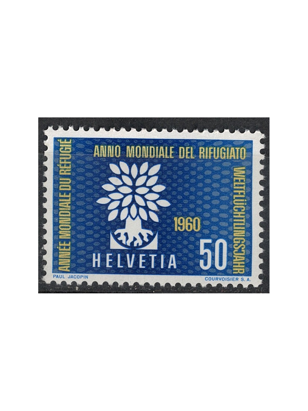 SWITZERLAND 1960 Year of the Refugee MNH**