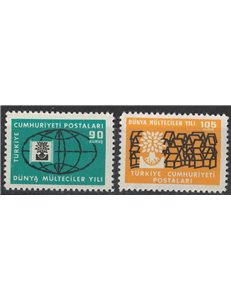 Türkiye 1960 Year of the Refugee 2v MNH**