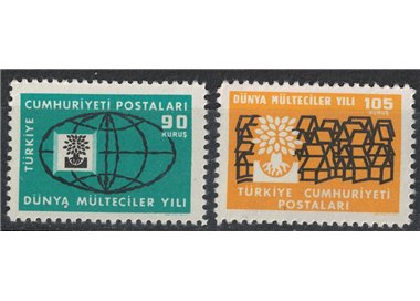 Türkiye 1960 Year of the Refugee 2v MNH**