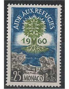 MONACO 1960 Anno del rifugiato MNH**