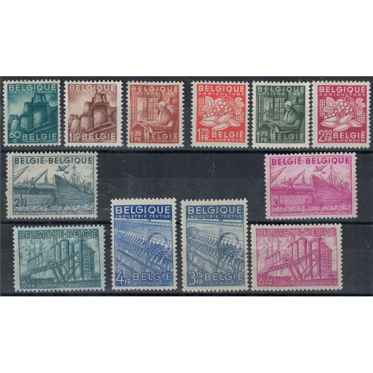 BELGIO 1948-49 Propaganda per l'esportazione belga 12v MNH**