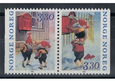 NORVEGIA 1992 Natale 2v MNH**