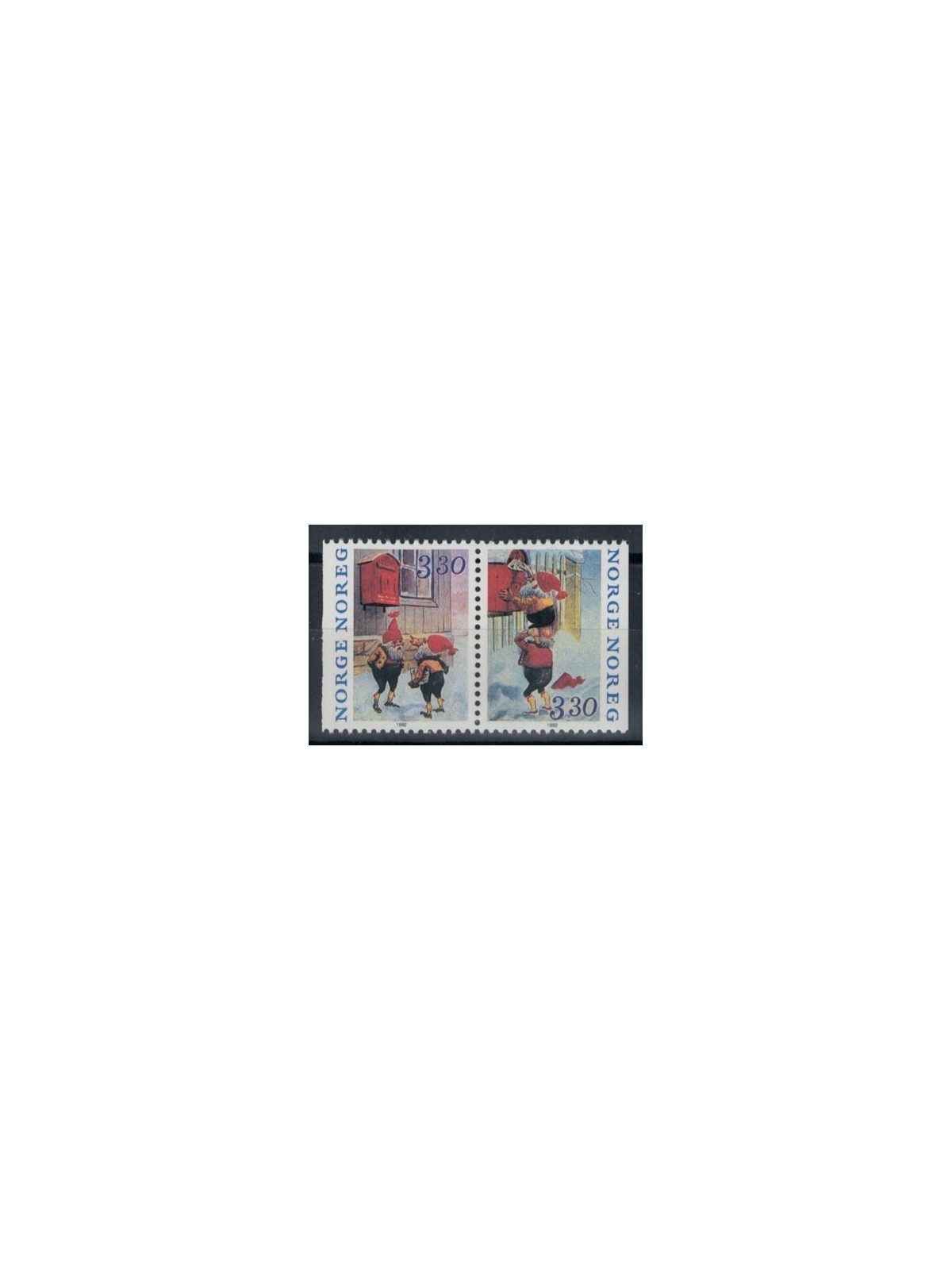 NORWAY 1992 Christmas 2v MNH**