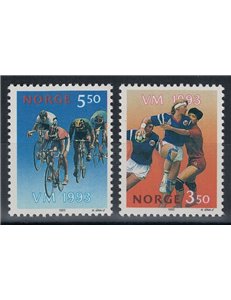 NORVEGIA 1993 Pallamano e ciclismo 2v MNH**