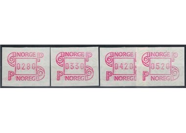 NORWAY 1992 Frama, automatic 4v MNH**