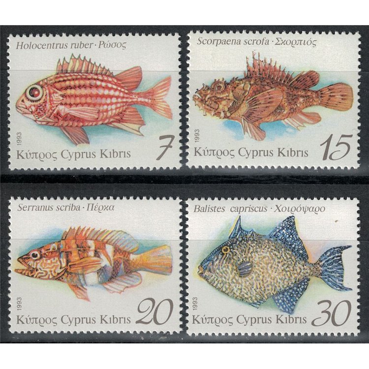 CIPRO 1993 Fauna marina, pesci 4v MNH**