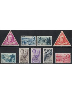 MONACO 1946 In onore del Presidente Roosevelt 9v MNH**