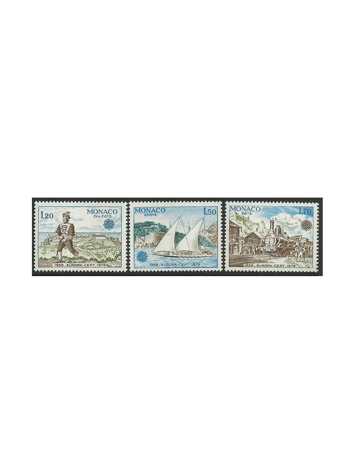 MONACO 1979 Europe 3v MNH**