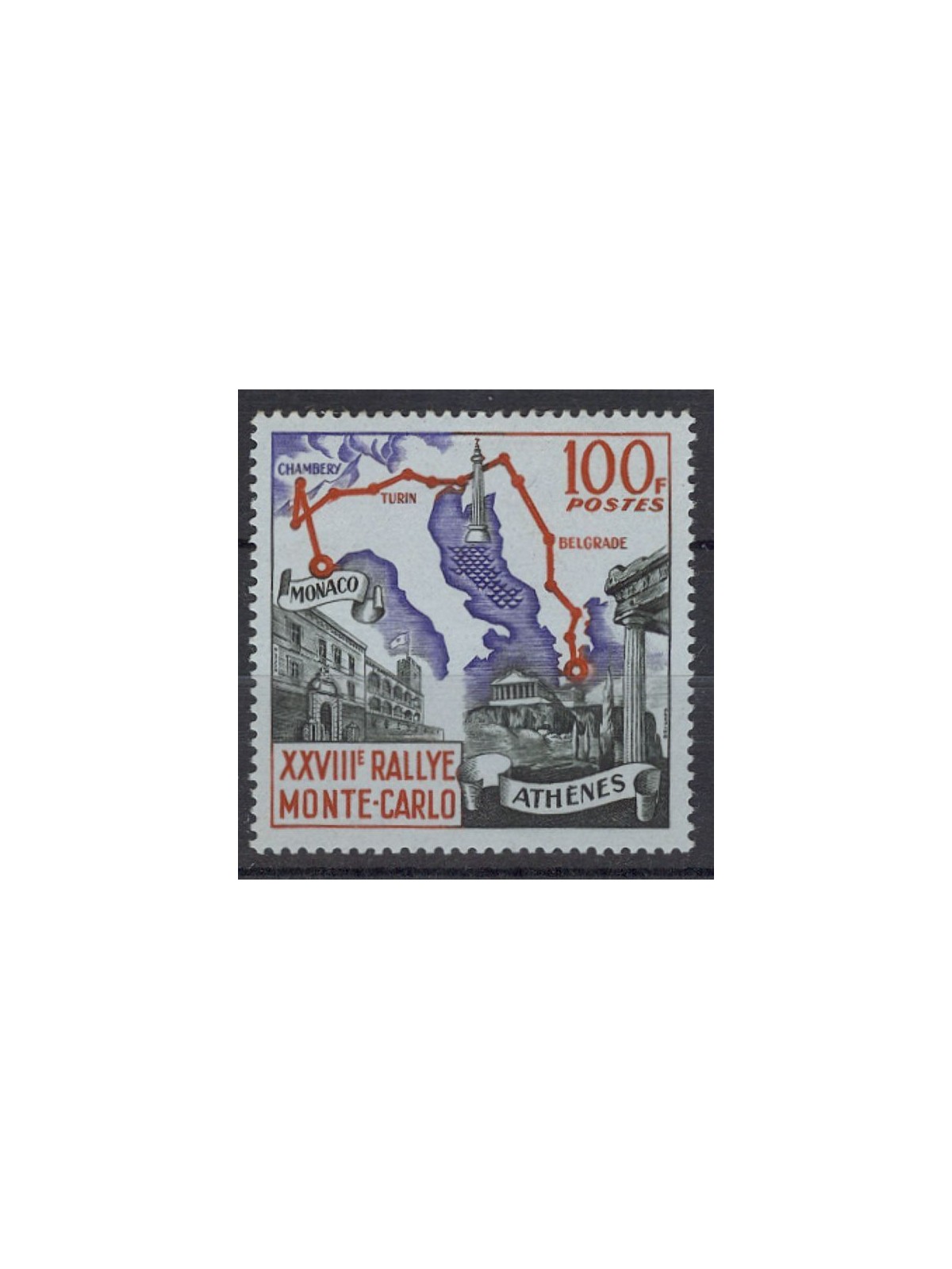 MONACO 1959 Monte Carlo Rally MNH**