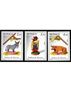 MONACO 1993 Natale 3v MNH**