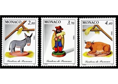 MONACO 1993 Natale 3v MNH**