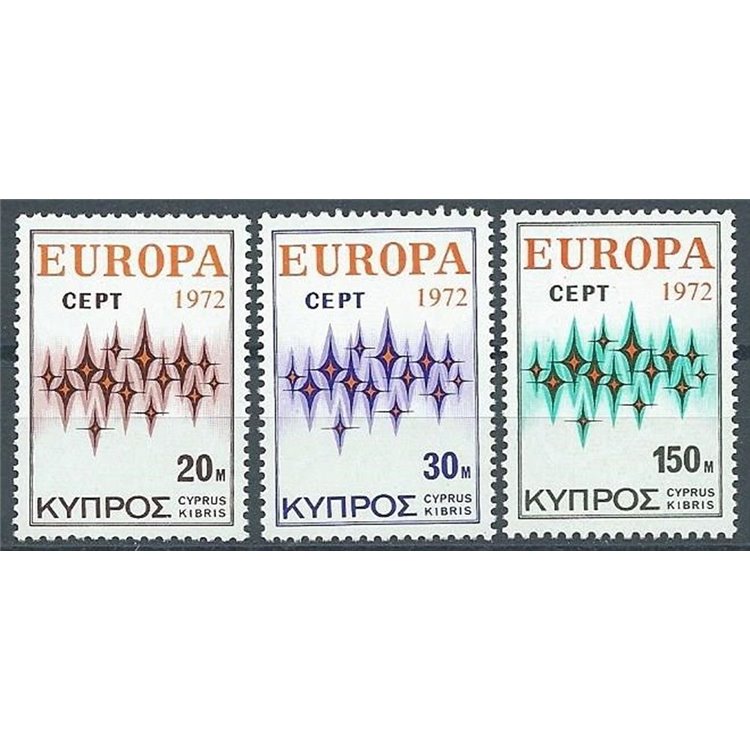 CIPRO 1972 Europa 3v MNH**