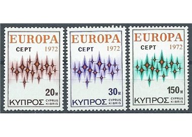 CIPRO 1972 Europa 3v MNH**