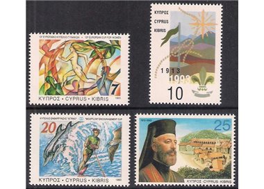 CYPRUS 1993 Anniversaries and Events 4v MNH**
