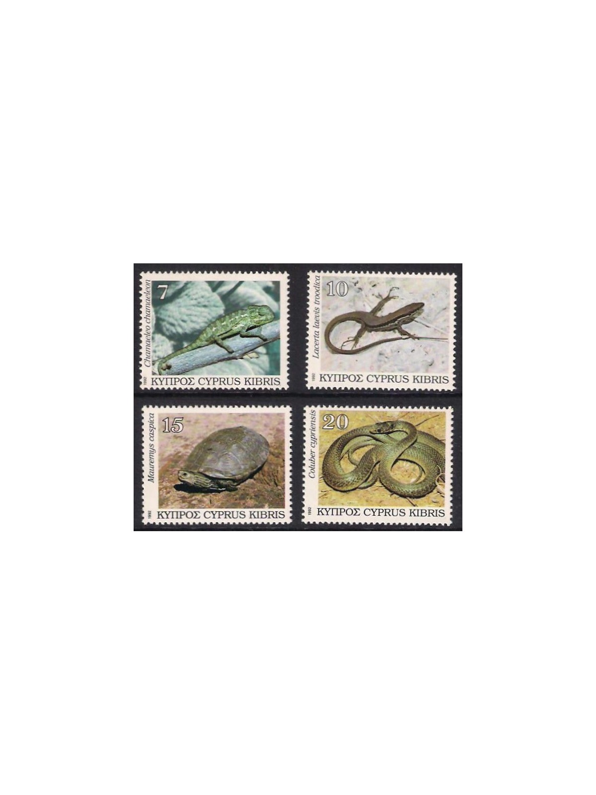 CIPRO 1992 Fauna, rettili 4v MNH**