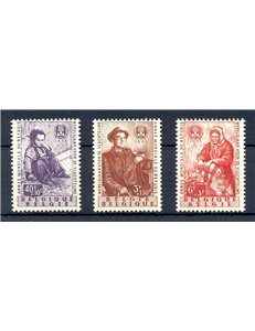 BELGIUM 1960 Year of the Refugee (colours changed) 3v MNH**