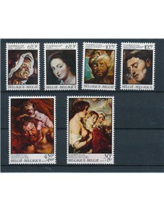 BELGIUM 1976 Pierre Paul Rubens 6v MNH**