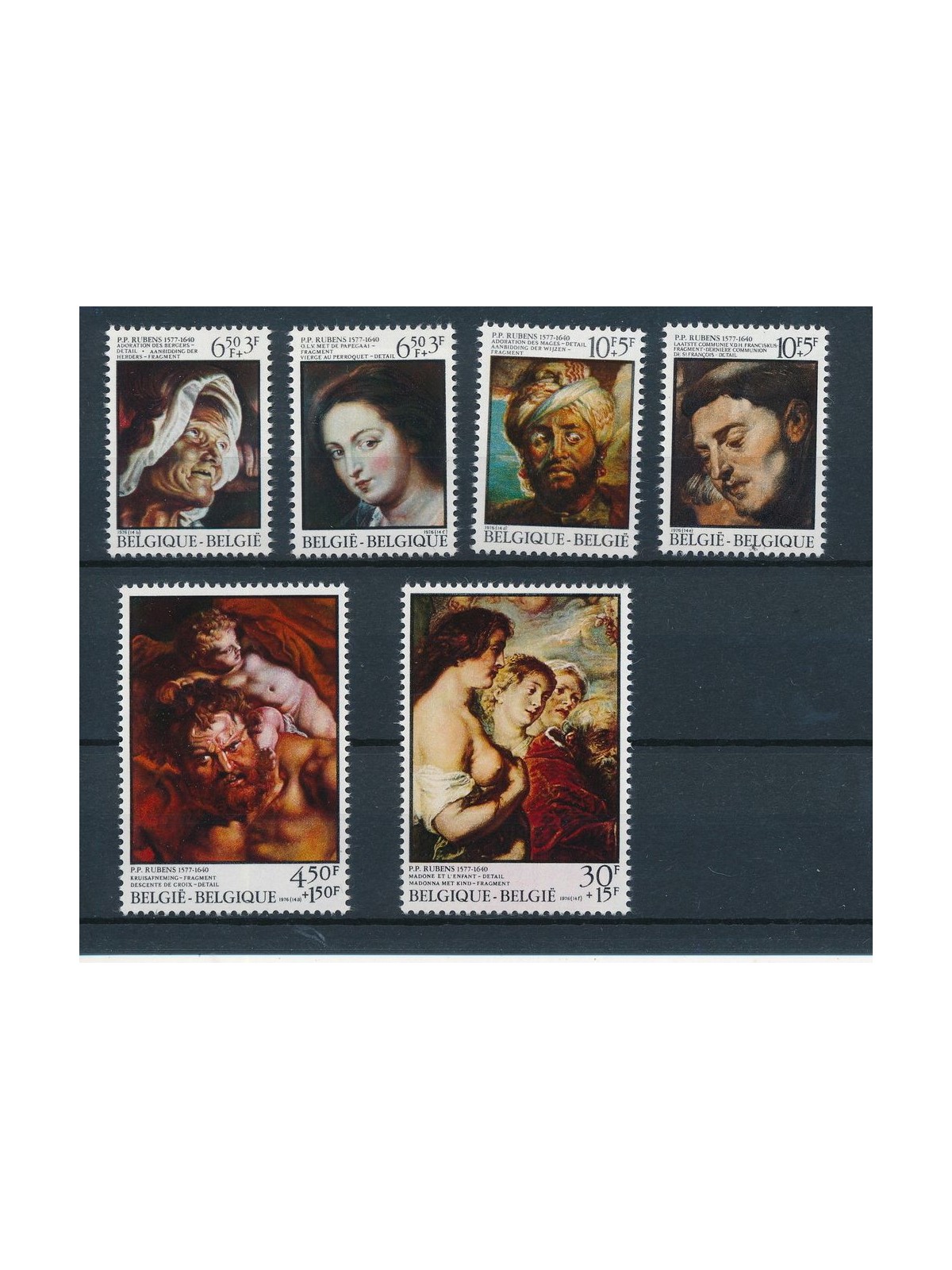 BELGIO 1976 Pierre Paul Rubens 6v MNH**