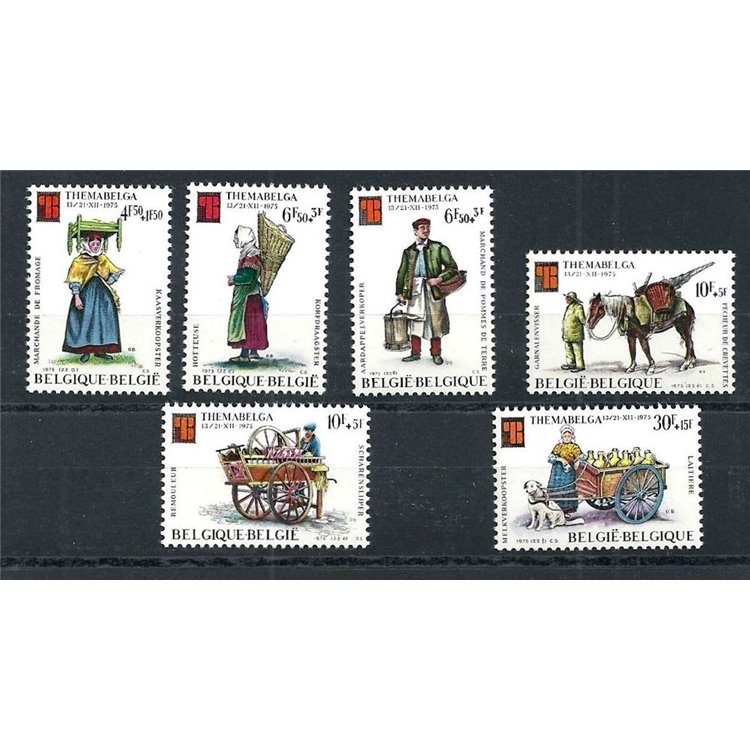 BELGIUM 1975 Themabelga 6v MNH**