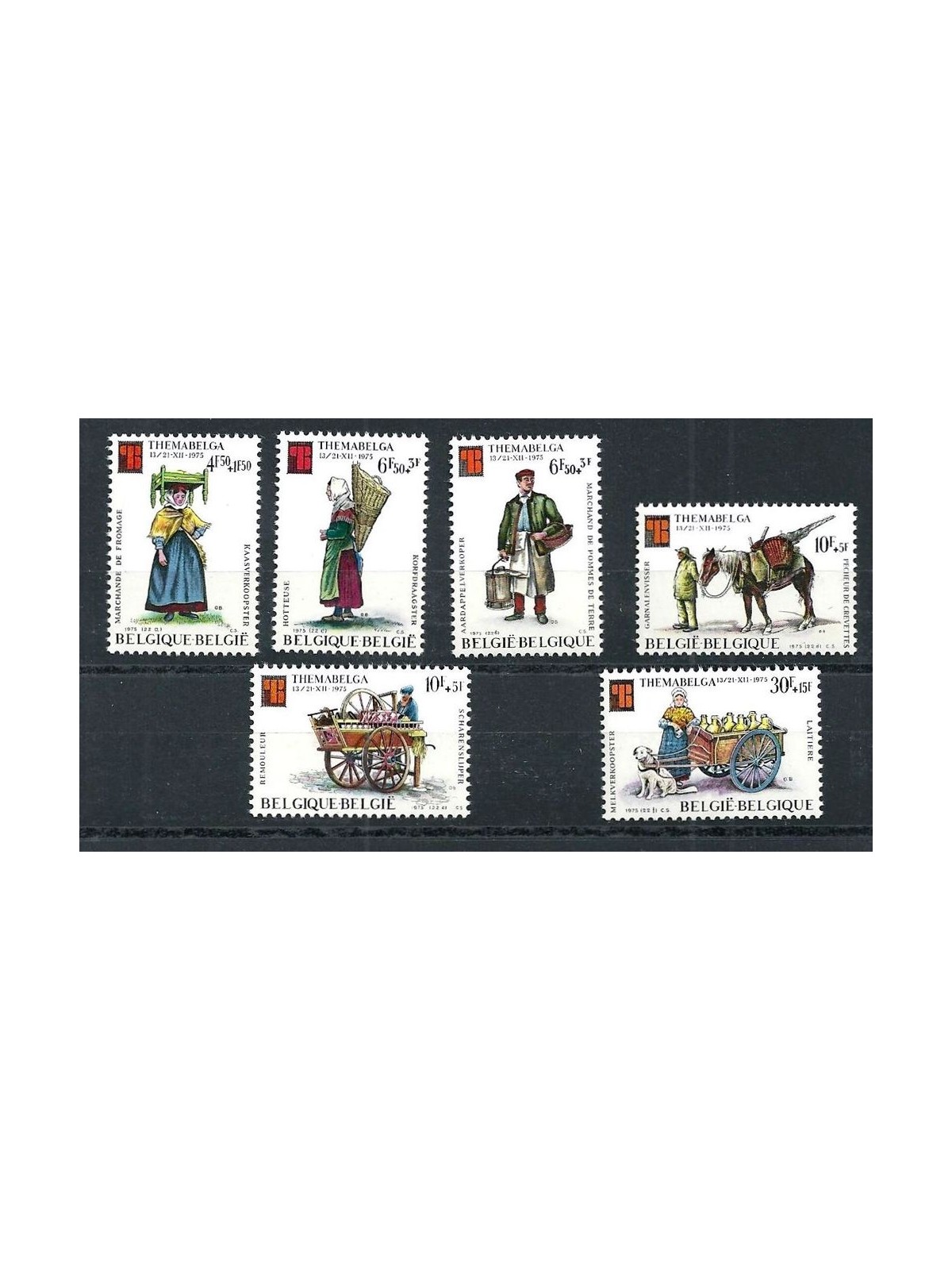 BELGIUM 1975 Themabelga 6v MNH**