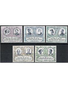 BELGIO 1980 Anniversario dell'indipendenza 5v MNH**