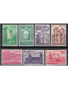 BELGIUM 1962 Masterpieces of Architecture 7v MNH**