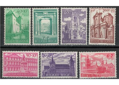 BELGIO 1962 Capolavori di architettura 7v MNH**