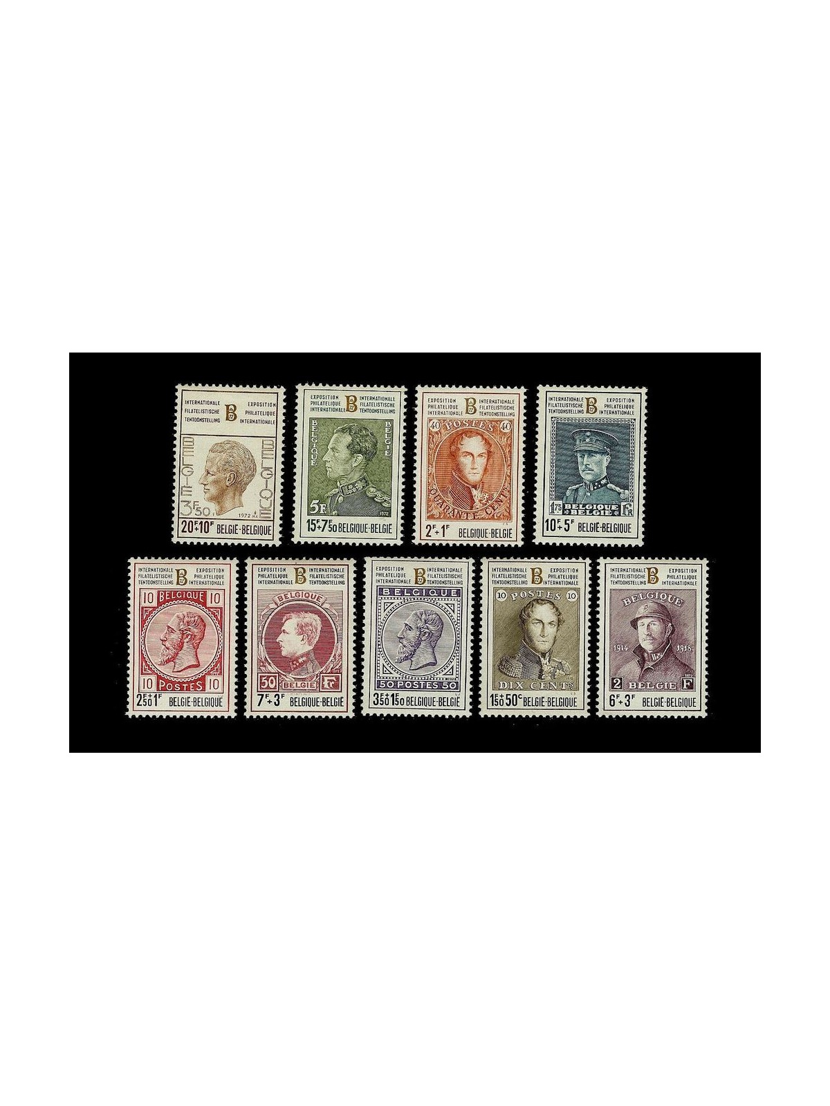 BELGIO 1972 Belgica 72 9v MNH**