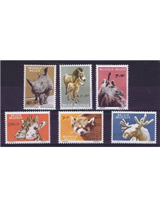 BELGIO 1961 Animali dello zoo di Anversa 6v MNH**