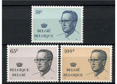 BELGIUM 1981 King Baudouin 3v MNH**