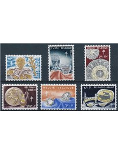 BELGIO 1960 Pro opera nazionale antitubercolare 6v MNH**
