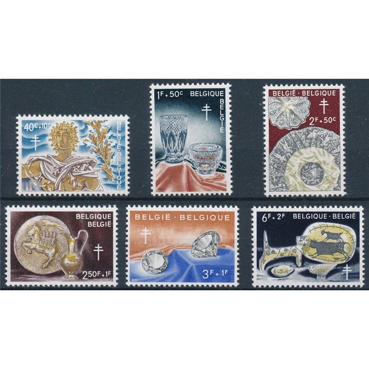 BELGIUM 1960 Pro national anti-tuberculosis work 6v MNH**