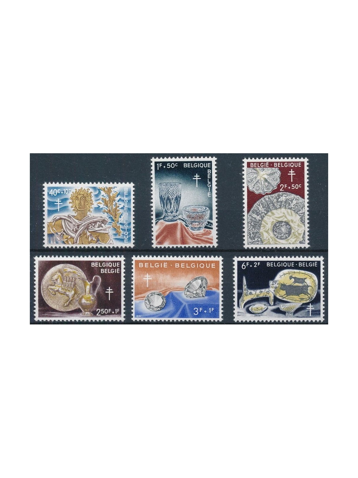 BELGIO 1960 Pro opera nazionale antitubercolare 6v MNH**