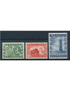 BELGIO 1950 Amicizia anglo-belga 3v MNH**
