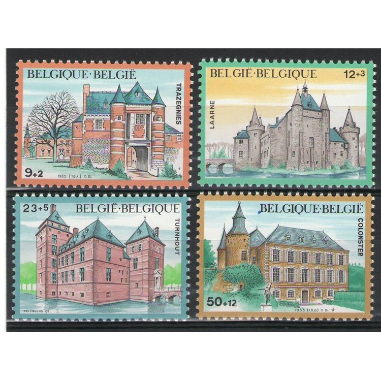 BELGIUM 1985 Solidarity, castles 4v MNH**