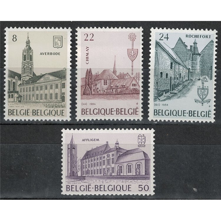 BELGIO 1984 Abbazie 4v MNH**