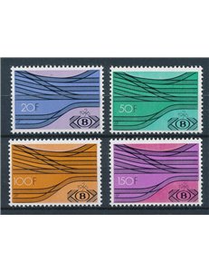 BELGIO 1976 Cinquantenario delle ferrovie 4v MNH**
