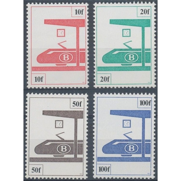 BELGIO 1982 Elettrotreno, pacchi postali 4v MNH**