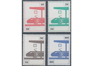 BELGIO 1982 Elettrotreno, pacchi postali 4v MNH**