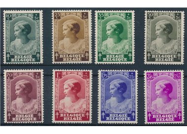 BELGIO 1937 Pro opere antitubercolari 8v MNH**