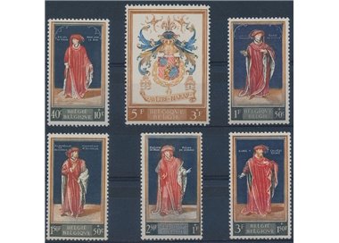 BELGIO 1959 Serie culturale, personaggi celebri 6v MNH**