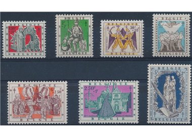 BELGIO 1957 Pro opera nazionale antitubercolare 7v MNH**