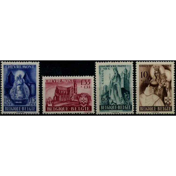 BELGIO 1948 Pro Abbazia di Chèvremont 4v MH*